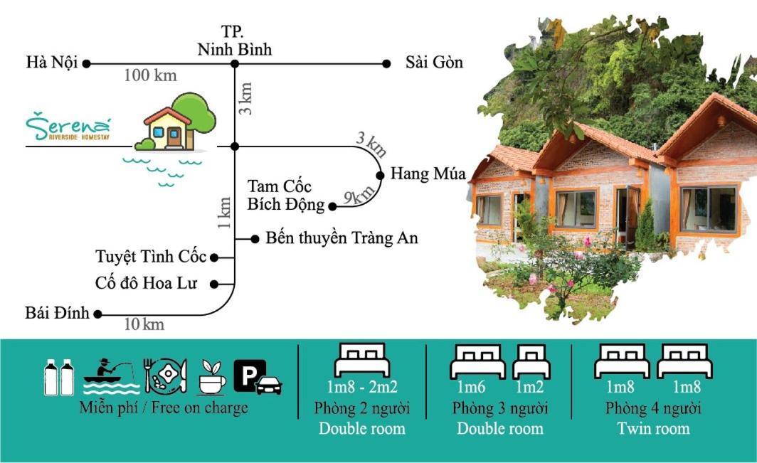 Serena riverside homestay - Tràng An Ninh Binh Bagian luar foto